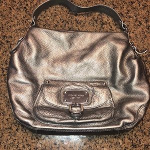 Authentic Michael Kors Metallic Silver Purse